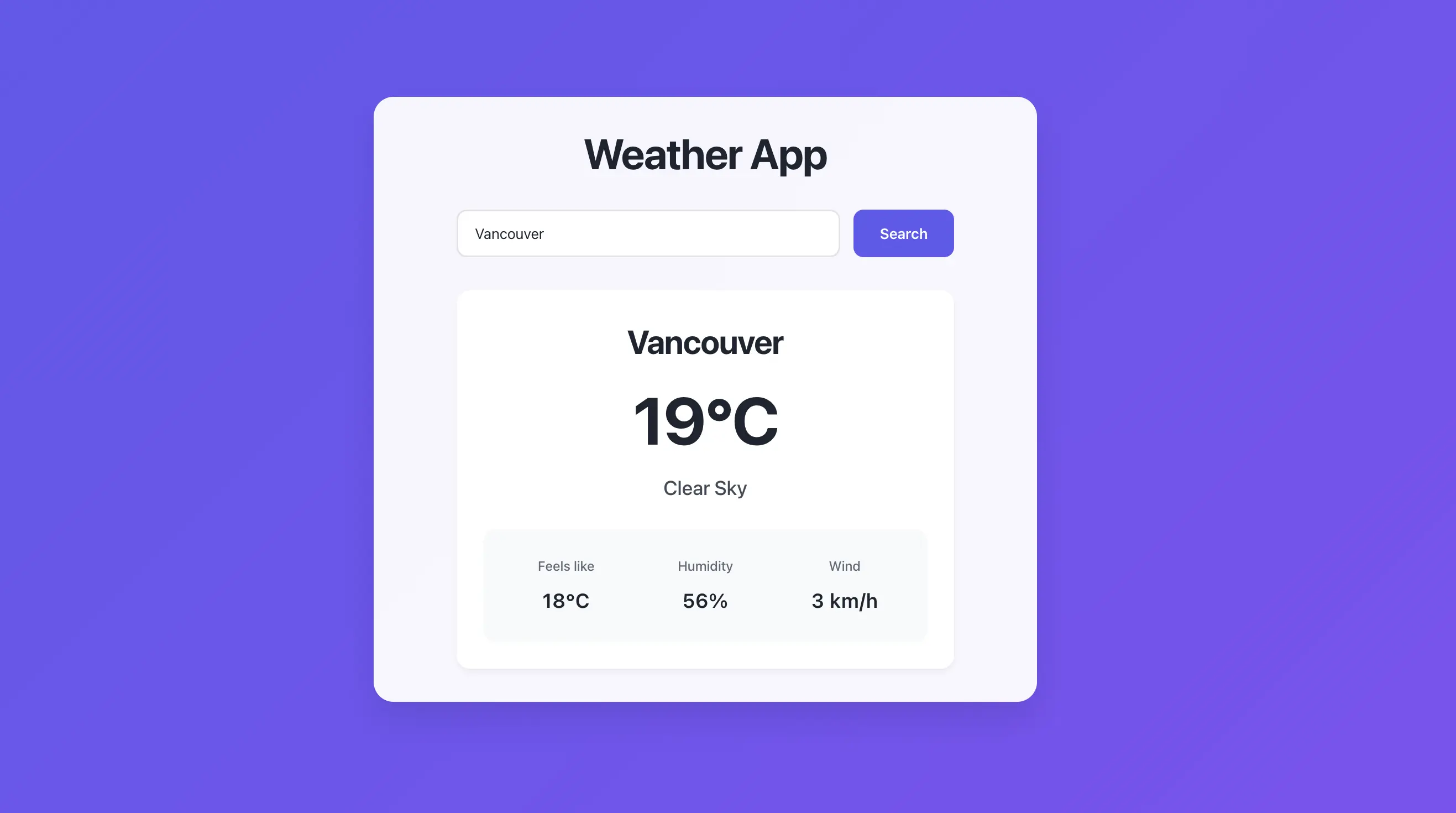 Build a React Weather App