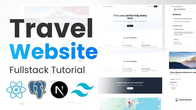 Build a FullStack Travel Planner App With NextJS, Google Maps, PostgreSQL